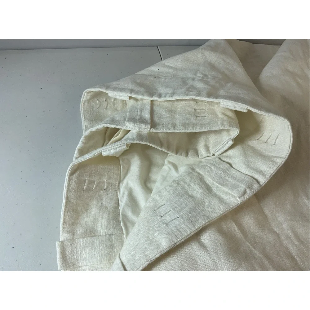 Pottery Barn 3-in-1 lined Linen Curtain Panel 100